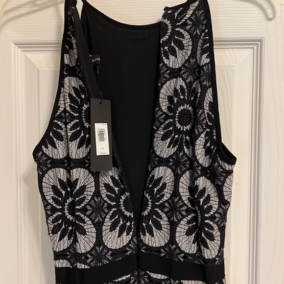 Banana republic black and white/gray long dress - Picture 6 of 7